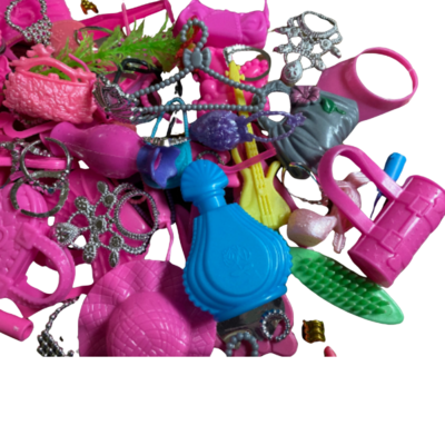 25pcs. miniature doll mix lot accessories for fashion dolls