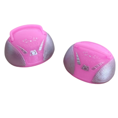 2 Miniature Pink Radios for Fashion Dolls
