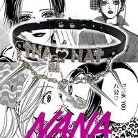 Nana rivet leather punk choker - Thumbnail 1