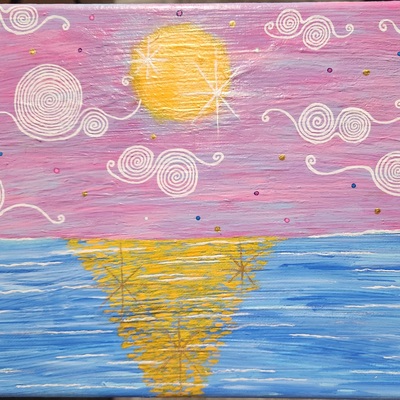 'liquid sunlight' painting