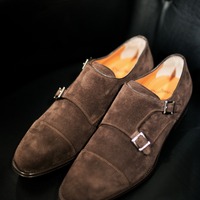 Masterclass Handmade Brown Finish Formal Monk Strap Shoes - Thumbnail 1