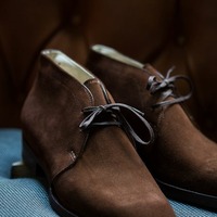 Best Design Handmade Brown Chukka Lace Up Boot - Thumbnail 1