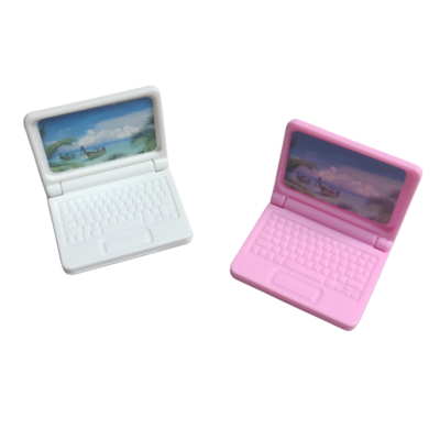 2 Miniature Laptops for Fashion Dolls