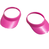 10pcs. Miniature Pink Visors for Fashion Dolls-6"-11.5" Dolls - Thumbnail 1