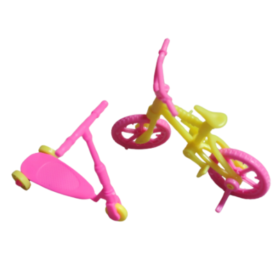 Miniature Bike and Scooter for Mini Dolls-6"