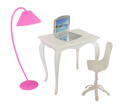 Computer Desk for Fashion Dolls