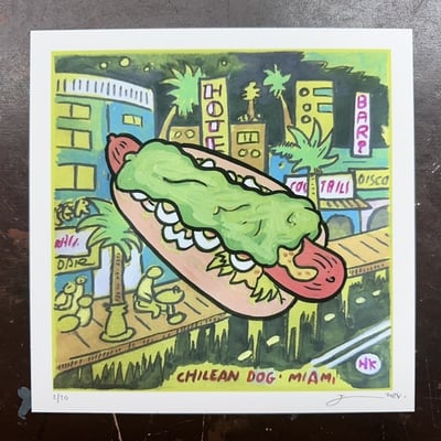 Miami chilean hot dog 