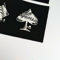 Frankenstein-style Playing Cards Symbols Goth Punk Sew-on Patch Sets - Thumbnail 2