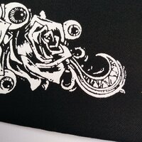 Roses & Eye Balls Goth Punk Sew-on Patches - Thumbnail 3