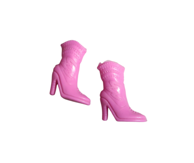 6pcs. Pink Cowgirl Boots for Fashion Dolls