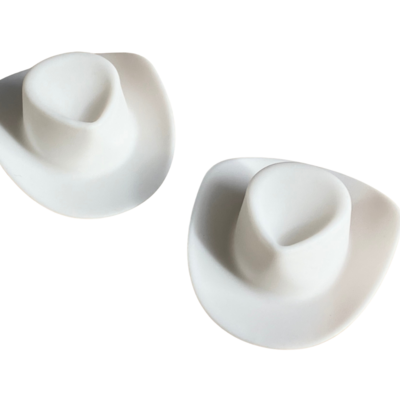 6pcs. white cowgirl fashion doll hats-6" dolls