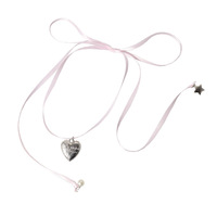 Heart ribbon choker - Thumbnail 4