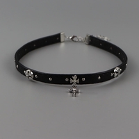 Vintage cross punk choker - Thumbnail 2