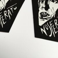 Nosferatu Coffin Horror Goth Sew-on Patches - Thumbnail 2