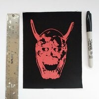 Hannya Mask Japanese Horror Sew-on Patches - Thumbnail 1