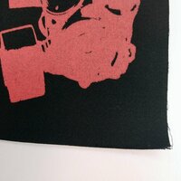 Gas Mask Cyberpunk Sew-on Patches (Red & Camouflage version) - Thumbnail 3