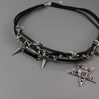 Gothic star skull alt choker - Thumbnail 4
