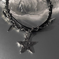 Gothic star skull alt choker - Thumbnail 2