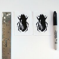 Beetles Goth Punk Sew-on Patches - Thumbnail 2
