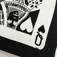 Queen of Hearts Goth Punk Sew-on Patches - Thumbnail 3