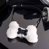 Fluffy dog bone y2k choker - Thumbnail 3