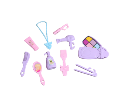 10pcs. Hair/Make-Up Set for Fashion Dolls