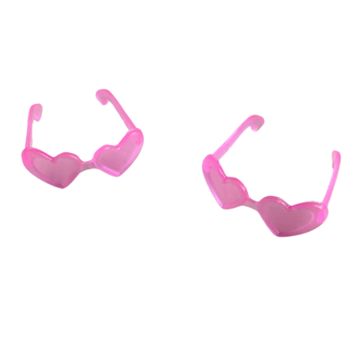 10pcs. pink heart sunglasses for fashion dolls