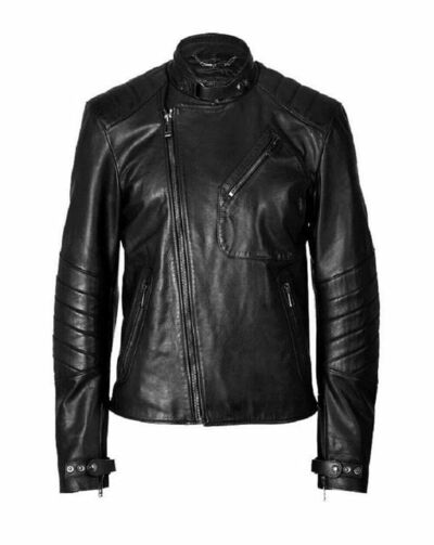 Men's casual Genuine Lambskin Leather Jacket