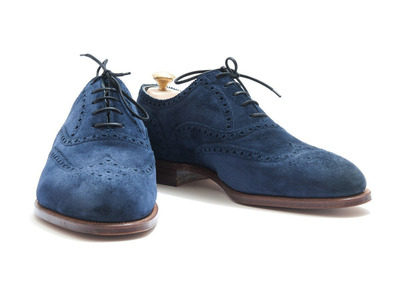 Blue Wingtip Best Newly Edition Handmade Oxford Men's Shoes