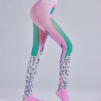 Cactus Leopard Print Pantyhose Stockings - Thumbnail 2