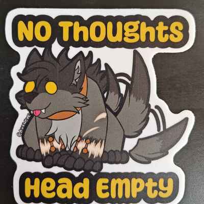 Head empty sticker