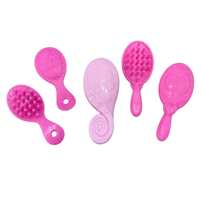 10pcs. all pink brushes for fashion dolls