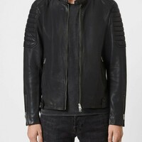 Men’s Zipper Suede Leather Jacket Genuine Real Lambskin suede Leather Jacket - Thumbnail 4