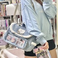 Aesthetic Multi Functional Cute Corduroy Ita Bag For Women - Thumbnail 8