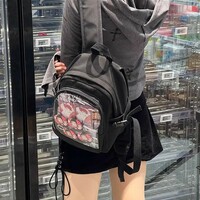 Japanese Cute Ita Bag Transparent Canvas Backpacks  - Thumbnail 6
