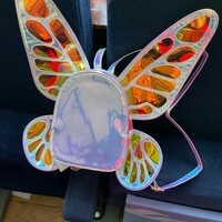  Butterfly Angel Wings Laser Holographic Mini Backpack - Thumbnail 3