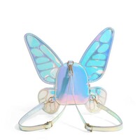  Butterfly Angel Wings Laser Holographic Mini Backpack - Thumbnail 2