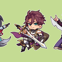 Dragalia Lost Trios Acrylic Charms - Thumbnail 1