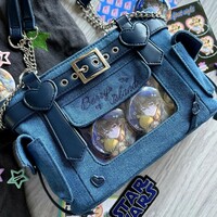   Fairycore Aesthetic Harajuku Denim Handbag  - Thumbnail 7