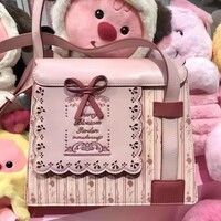 Japanese Style JK Kawaii Pink Shoulder Bag - Thumbnail 4
