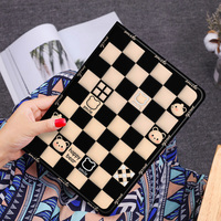 Plaid Bear Pattern Cover For iPad Mini New iPad Air Pro IPMC303 - Thumbnail 1