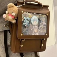  Retro College Vintage Style Large Capacity Backpack - Thumbnail 4