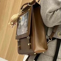  Retro College Vintage Style Large Capacity Backpack - Thumbnail 2