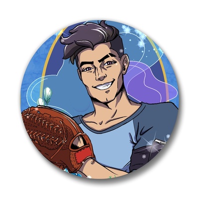 Dream daddy: craig cahn pinback buttons