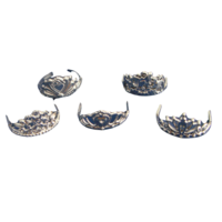 10pcs. Fashion Doll Silver Crowns-Mix Styles - Thumbnail 1