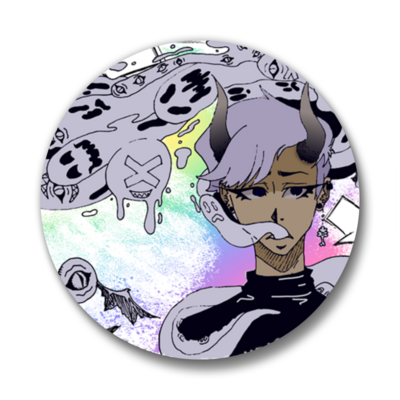 Demon boi pinback buttons