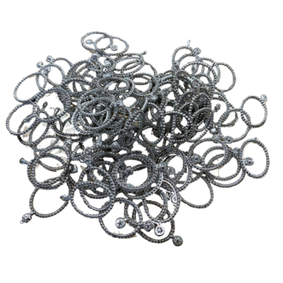 10pcs. simple silver fashion doll necklaces