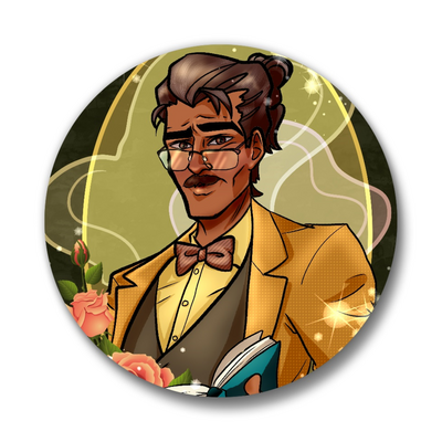 Dream Daddy: Hugo Vega Pinback Buttons