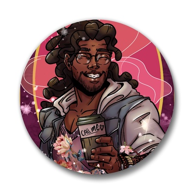 Dream daddy: mat sella pinback buttons
