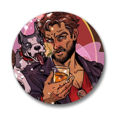 Dream Daddy: Robert Small Pinback Buttons